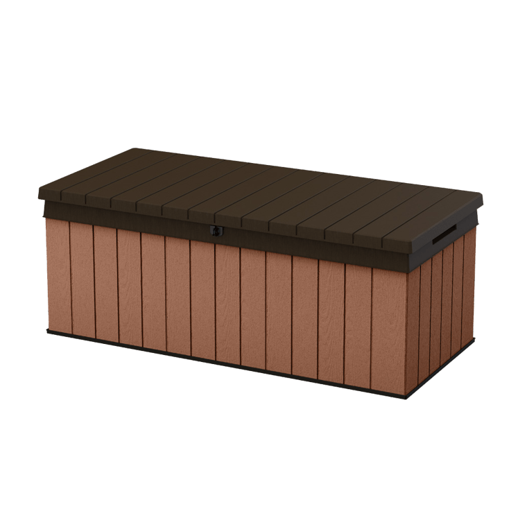 Keter Darwin Brown 380L Garden storage bench box 5x2 ft 545mm 1425mm - Image 5