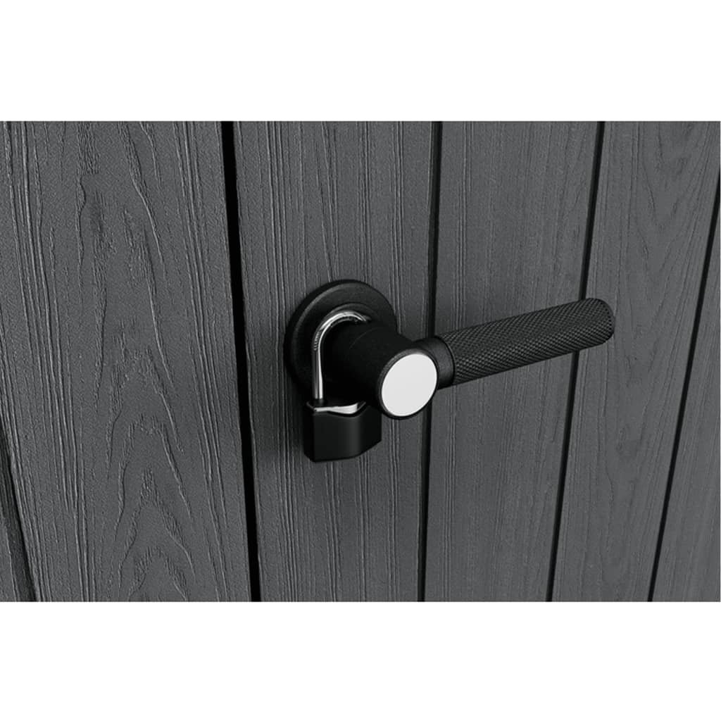 Keter 4’x2′ Cortina Alto Heavy Duty Vertical Plastic Garden Shed with Shelves - Image 3