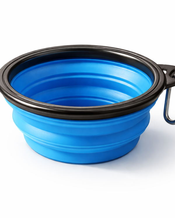 Portable Collapsible Silicone Pet Bowl for Dogs & Cats – Foldable Travel Food & Water Dish